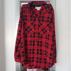 Michael Kors Button Down Top with Studs